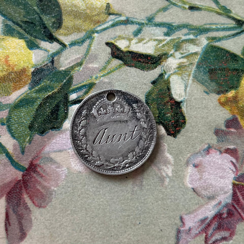 Victorian Aunt Love Token Charm