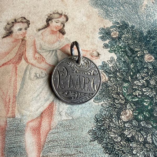 Victorian Pearl Love Token Charm