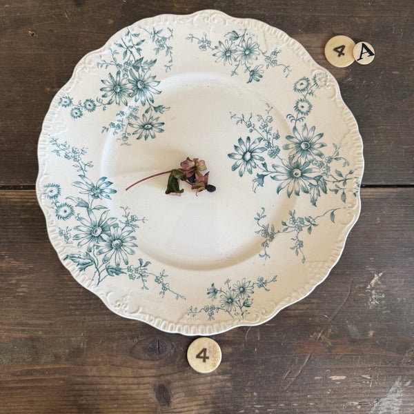 Antique Floral Plate