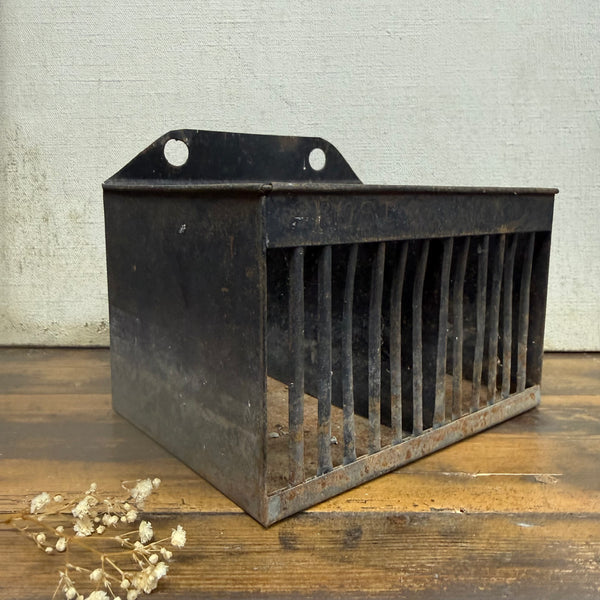 Antique Toleware Letter Rack