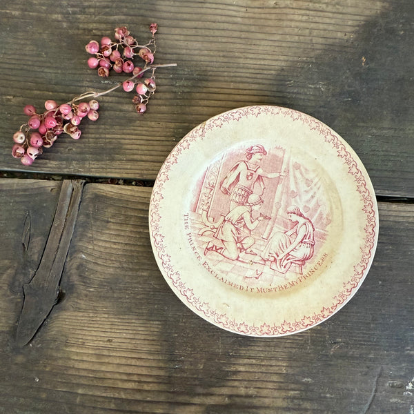 Antique Cinderella Transfer Plate