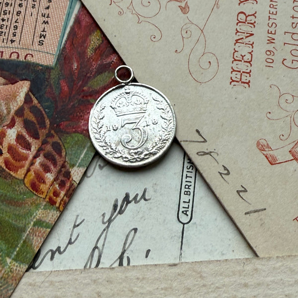 Victorian York Minster Love Token Charm