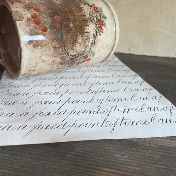 Antique French Stained Confiture Pot
