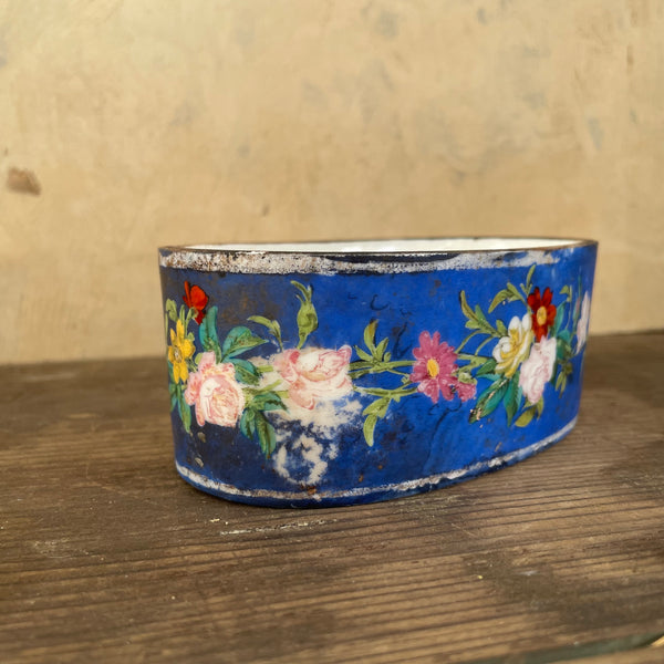Antique Floral Ceramic Dish