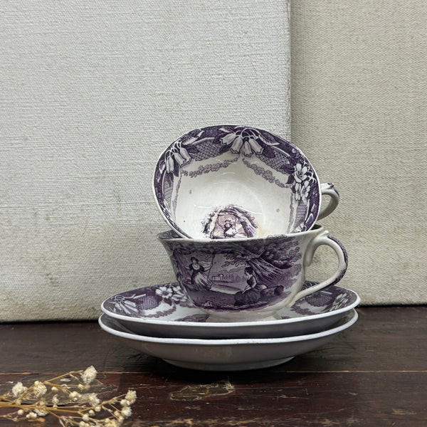 Antique Cup & Saucer Child Play Set