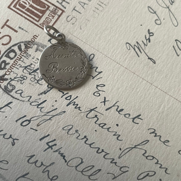 Victorian Auntie Bessie Love Token Charm