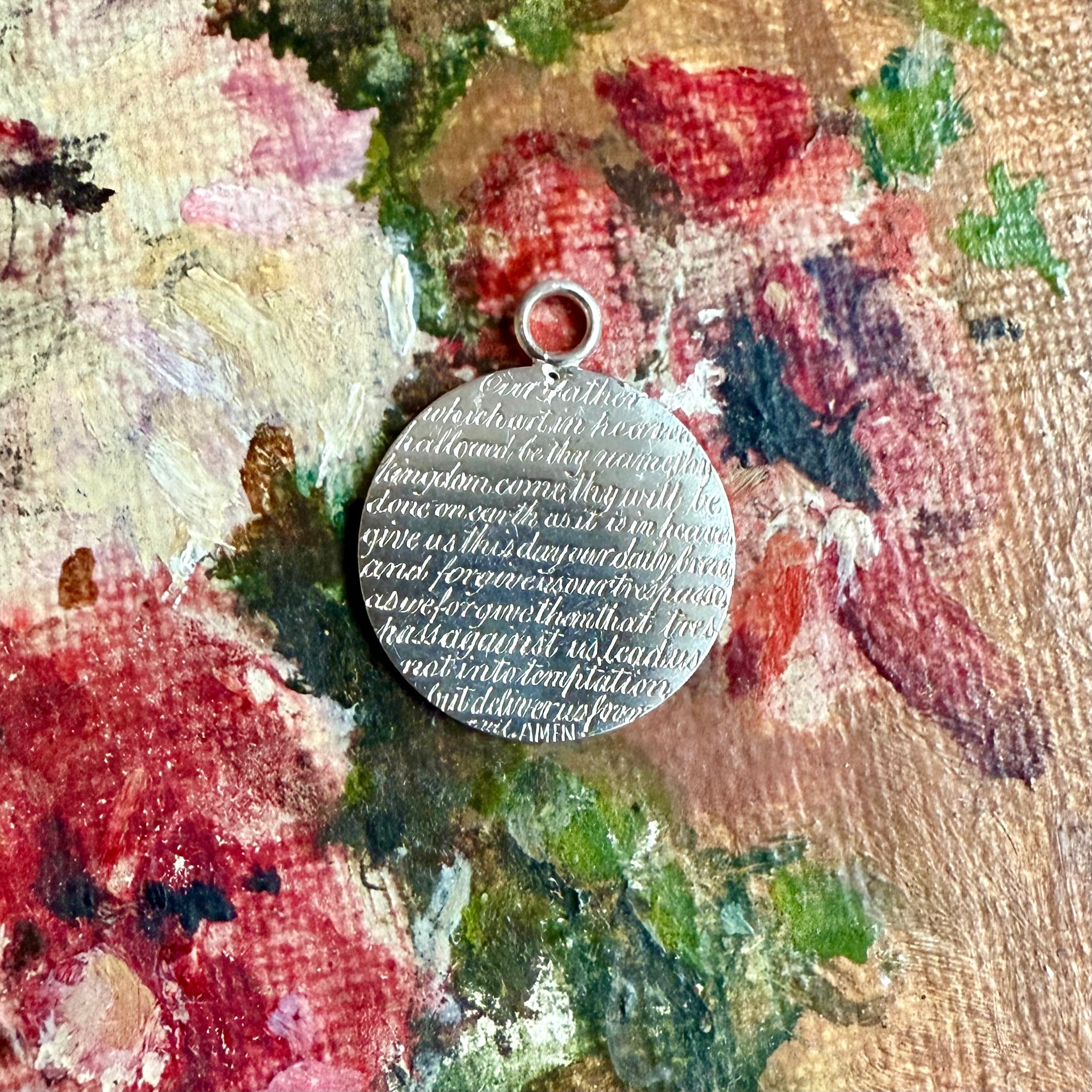 Victorian Lords Prayer Love Token Charm