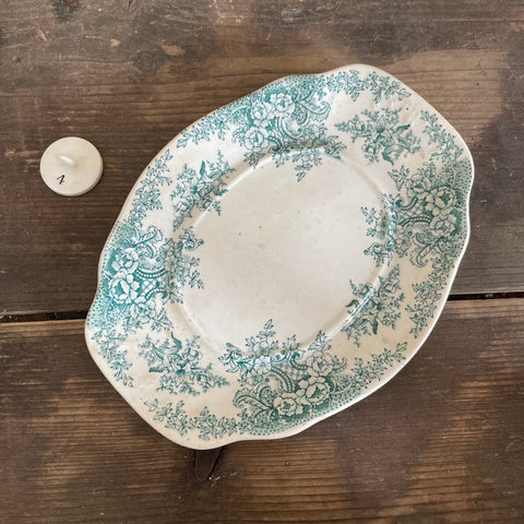 Antique Floral Plate