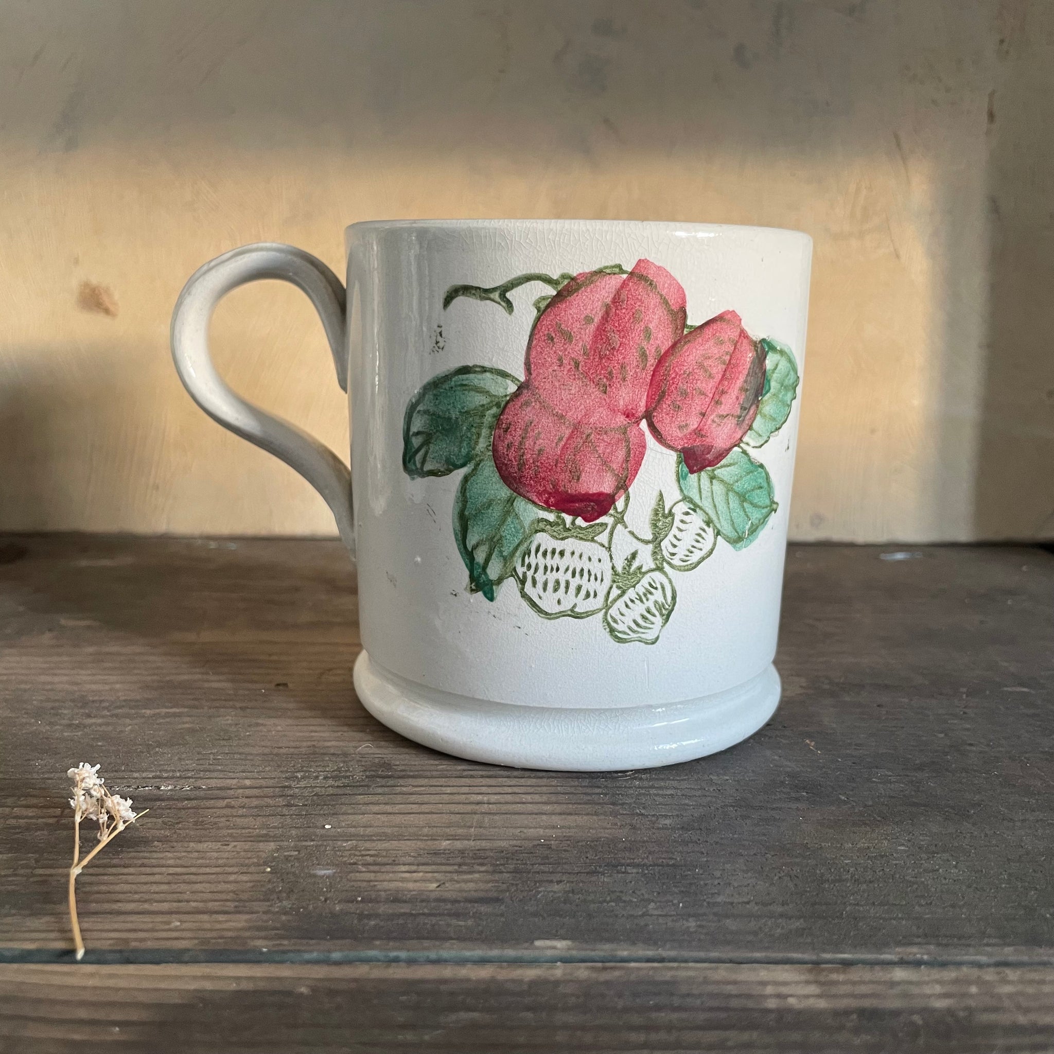 Antique Strawberry Mug