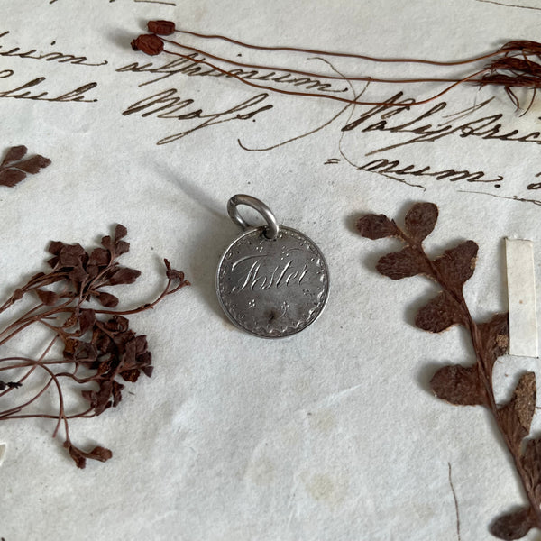 Victorian Foster Love Token Charm
