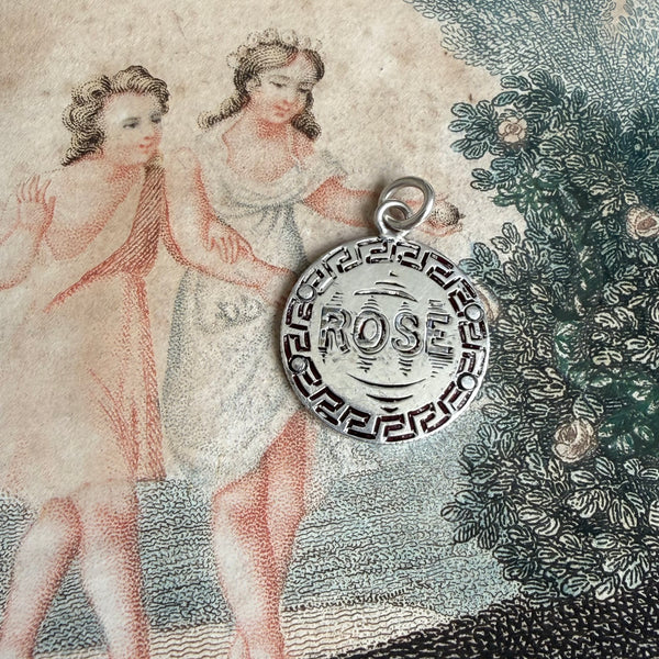 Victorian Rose Love Token Charm