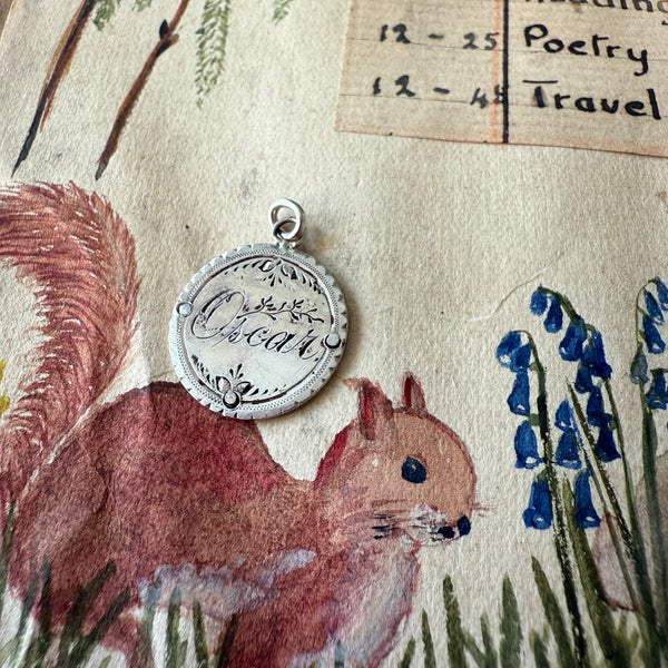 Victorian Oscar Love Token Charm