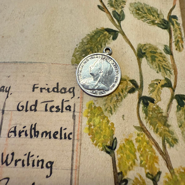 Victorian George & AH Love Token Charm