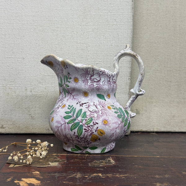 Antique Victorian Floral Jug