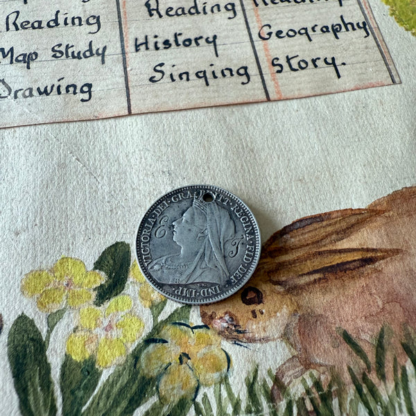 Victorian EJ Love Token Charm