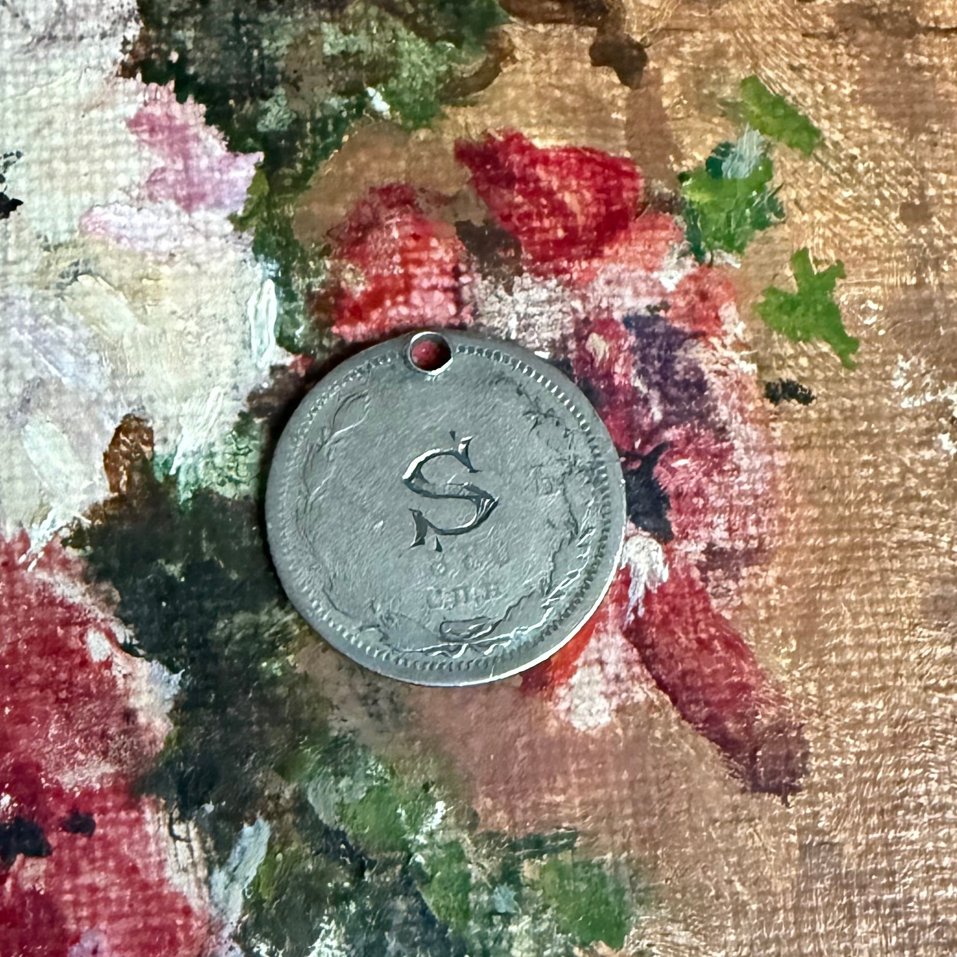 Victorian S Love Token Charm