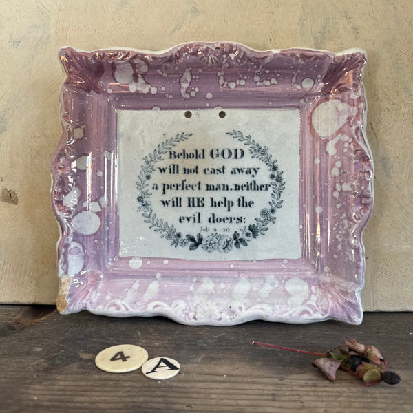 Antique Lustre Wall Plaque