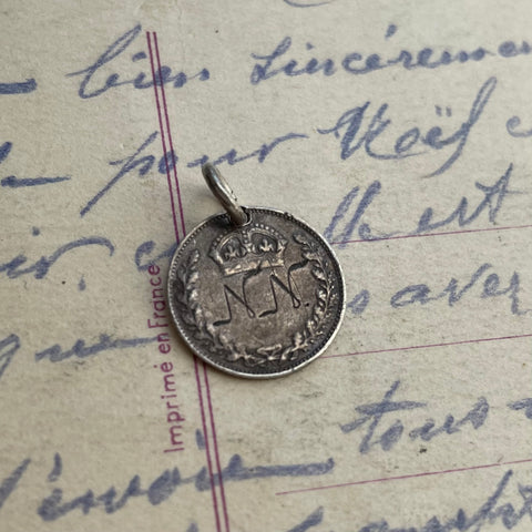 Victorian NN Love Token Charm