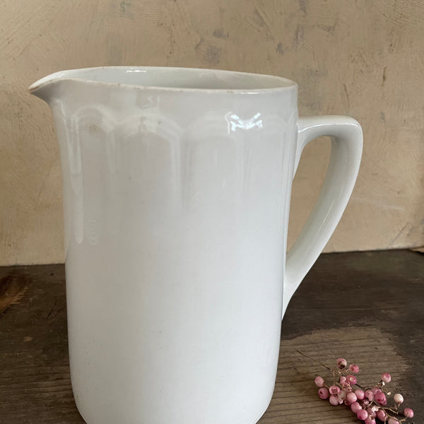 Antique Scallop White Jug