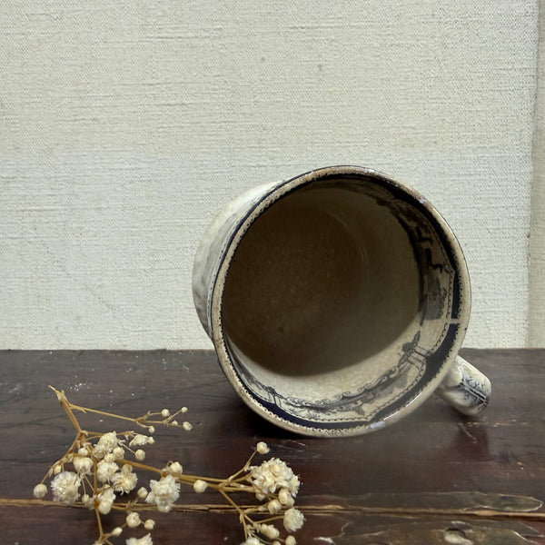 Antique Black & White Transfer Cup
