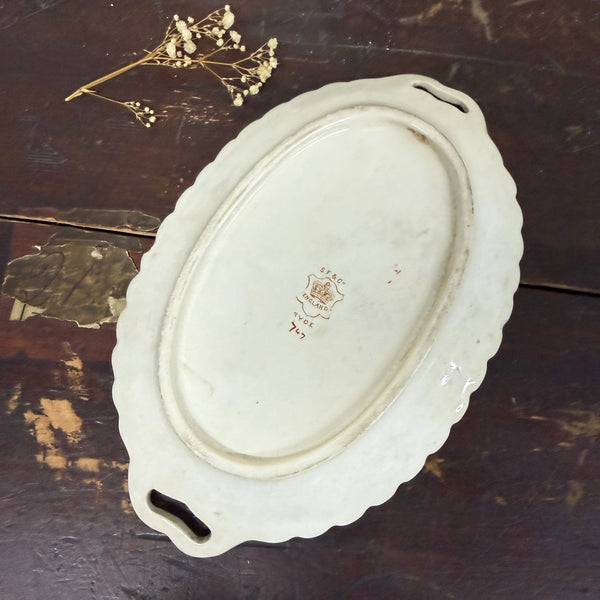 Vintage Floral Transfer Plate