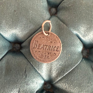 Victorian Beatrice Love Token Charm