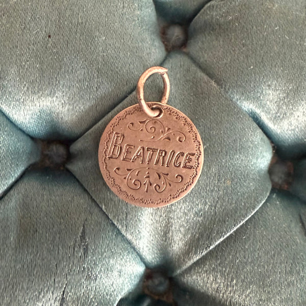 Victorian Beatrice Love Token Charm