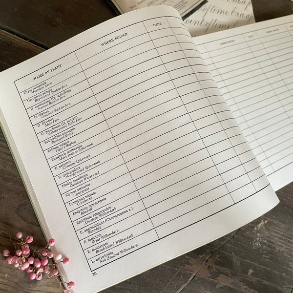 Vintage Wild Flower Society Book