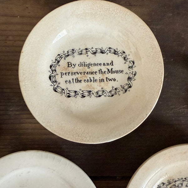 Antique 1840s Motto Plate