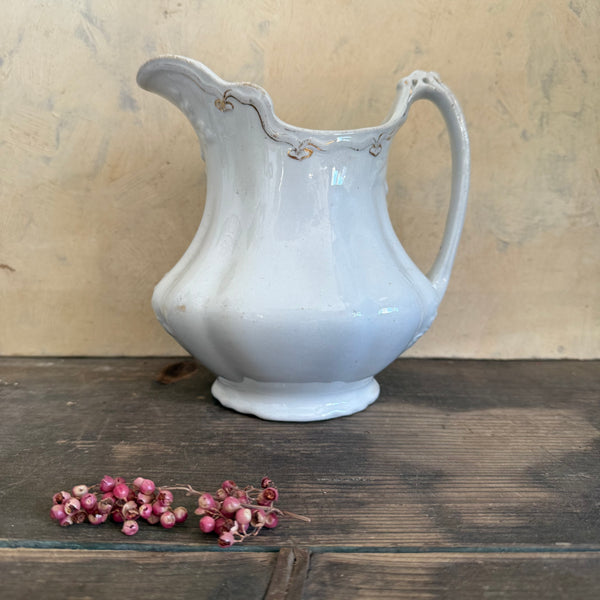 Large Antique White Jug