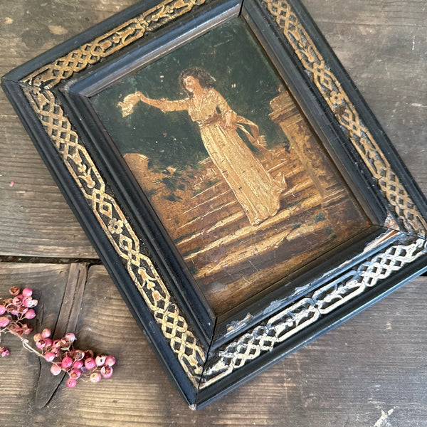 Antique Painting on Wood