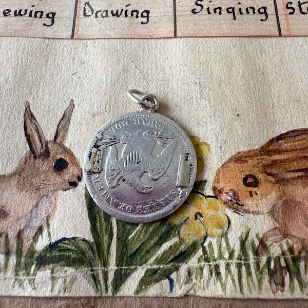 Victorian B Love Token Charm