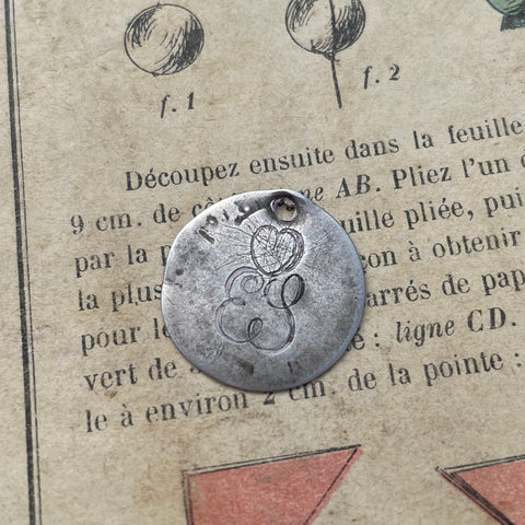Victorian ES Heart Love Token Charm