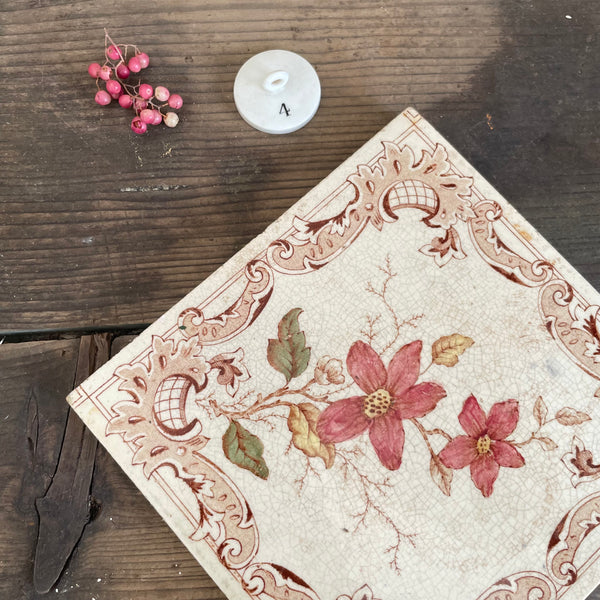 Antique Ceramic Transfer Tile