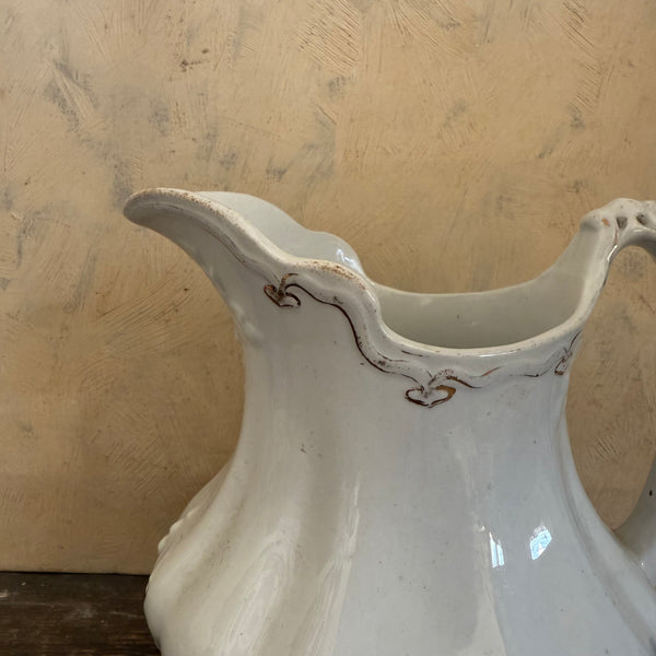 Large Antique White Jug