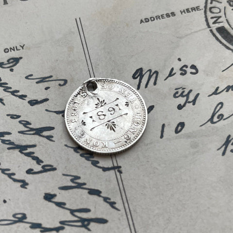 Victorian 1891 Love Token Charm