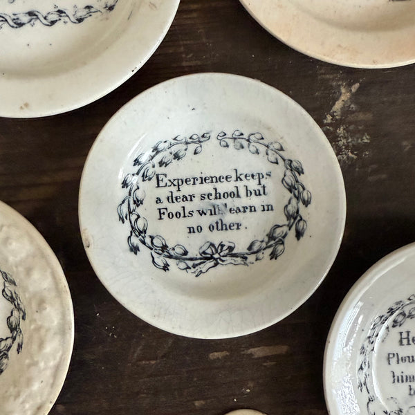 Antique 1840s Motto Plate