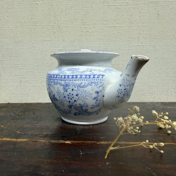 Antique Victorian Blue Childs Tea Pot