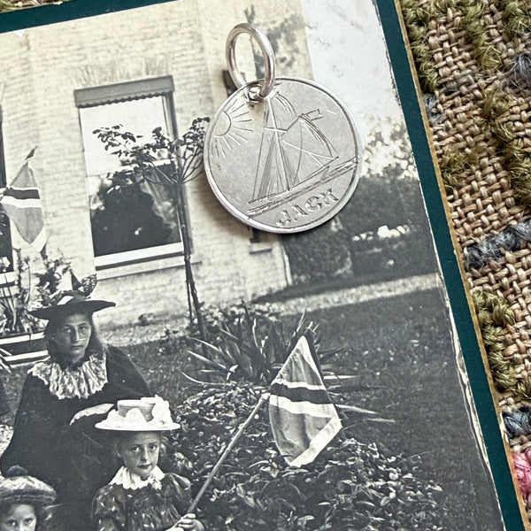 Victorian Jack Boat Love Token Charm