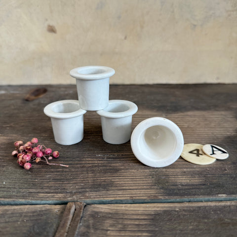 4 Antique Ceramic Ink Pots