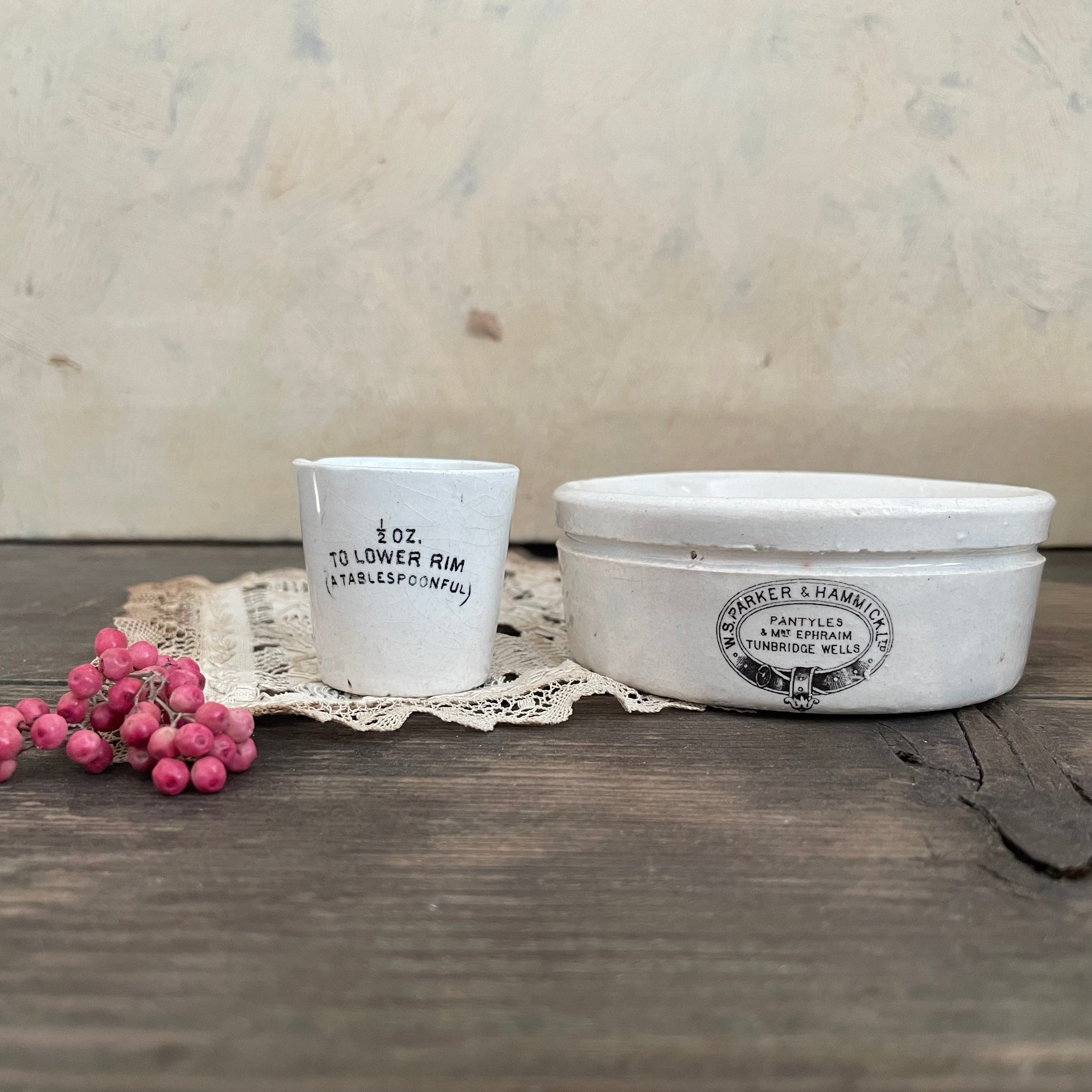 Antique Advertising Chemist Pots