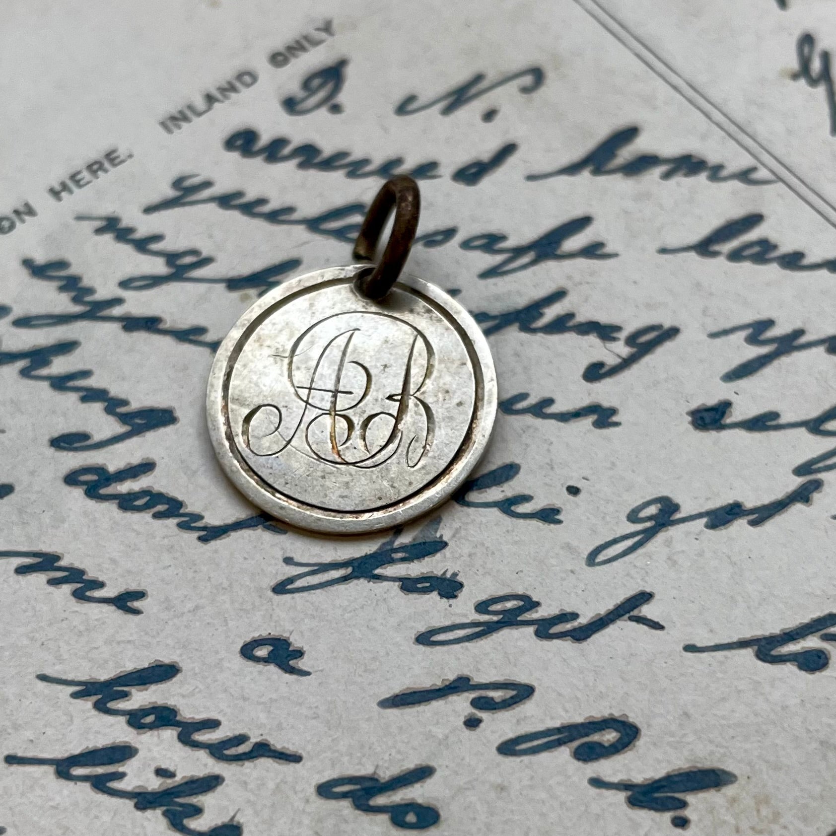 Victorian AB Love Token Charm
