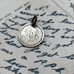 Victorian AB Love Token Charm