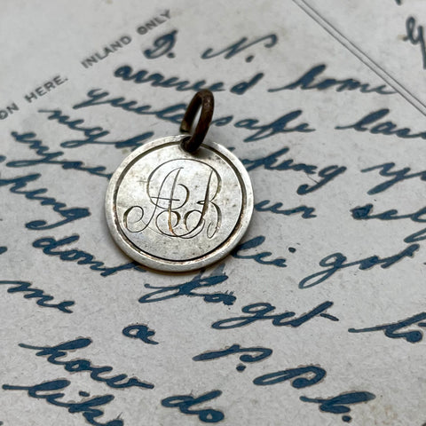 Victorian AB Love Token Charm
