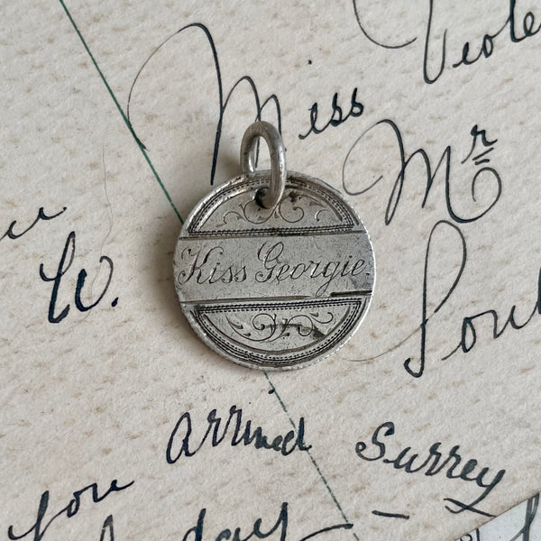 Victorian Kiss Georgie Love Token Charm