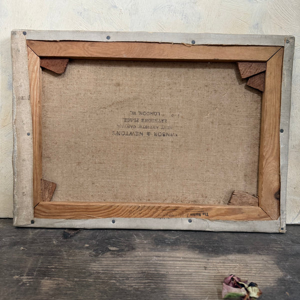 Antique Boat Oil Painting