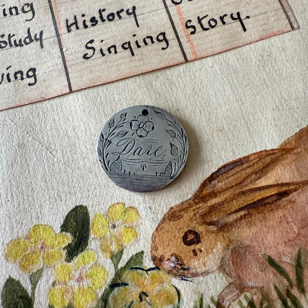 Victorian Dare Love Token Charm