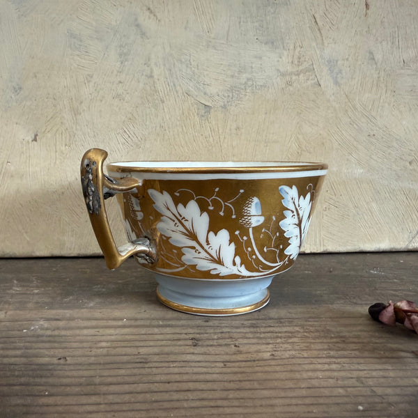Pretty Staple Repair Antique Cup