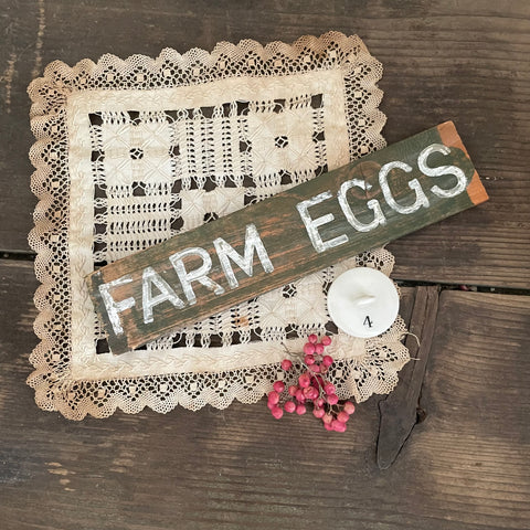 Vintage Farm Eggs Sign
