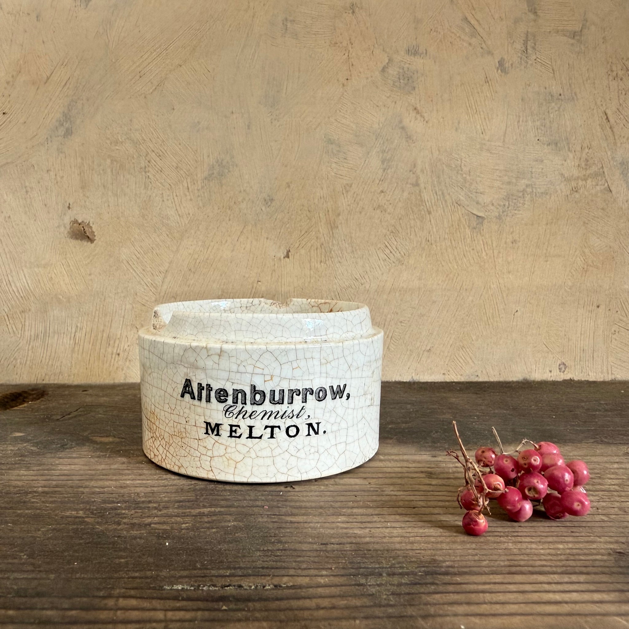 Antique Attenburrow Chemist Pot